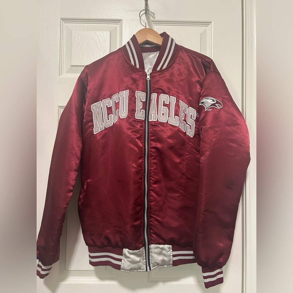 NCCU Eagles Reversible Satin Jacket XL HBCU Tones Of Melanin